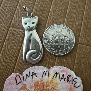 James Avery Retired Cat charm! 925